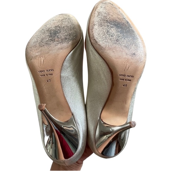 Giuseppe Zanotti White Wedding Evening Shoes Heels - Picture 7 of 9